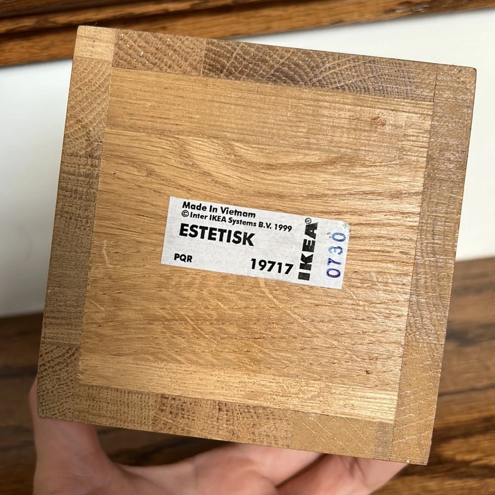 IKEA solid wood pencil pen holder